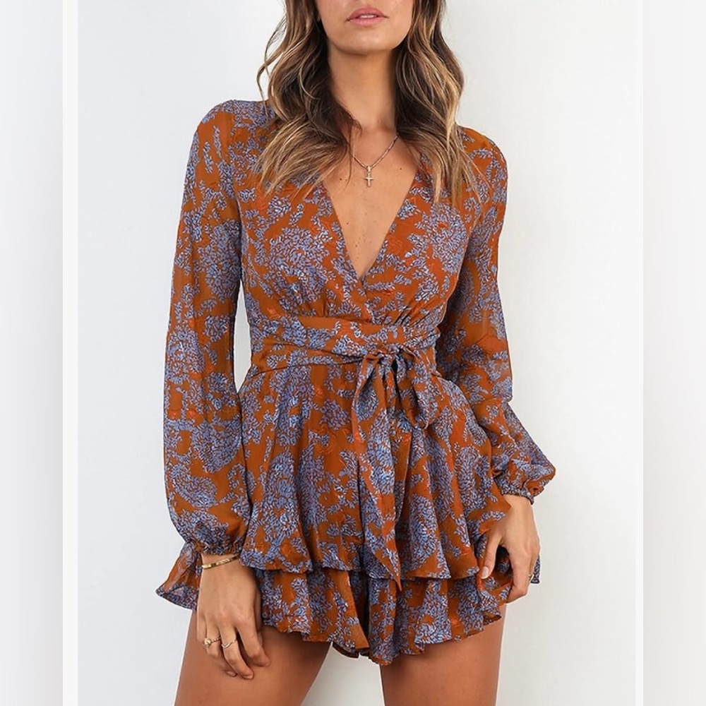 Relipop Floral Ruffle Romper - Picture 2 of 7
